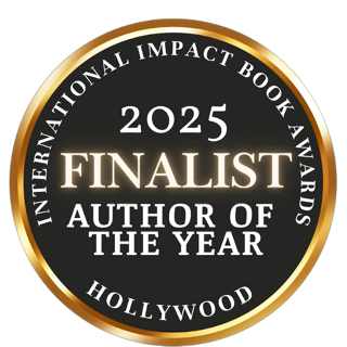 International Impact Book Awards 2025 Finalist seal for Author of the Year, Hollywood